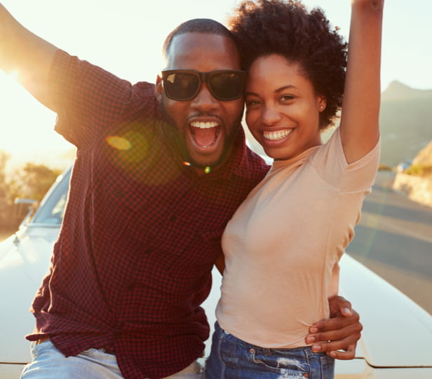 happy young couple