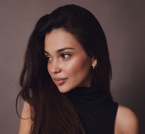 woman with glowing skin